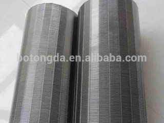 stainless steel johnson screen/wire warp screen/wedge wire screen pipe
