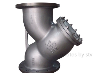 ASME B16.34 Y Flange Stainer,14 Inch,150 LB,RF End